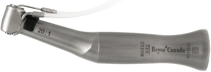Beyes Dental X92 Implant Contra Angle, 20:1 Reduction, Non-Optic, Push Button, CA Burs