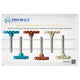 Composite Polishing Kit, 3-Step Rubber Spiral Wheels for High-Gloss Finishing