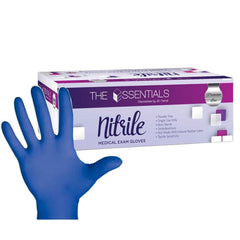 3D Dental Designs And Development Powder-Free Nitrile Exam Gloves, Large, Blue, 300/Box
