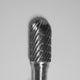 Buffalo 3/8" Barrel (F3/8) Diamond Cut Coarse Carbide Bur w/ 1/4" Shank