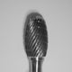 Buffalo 1/2" Egg (D1/2) Dual Cut Regular Carbide Bur with 1/4" Shank