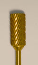 Buffalo Cylinder (83E) TNT-Coated Dual Cut Regular HP Carbide Bur