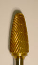 Buffalo Taper 1/2" TNT-Coated Dual Cut Regular Carbide Bur with 1/4" Shank