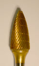 Buffalo Flame 1/2" TNT-Coated Dual Cut Regular Carbide Bur with 1/4" Shank