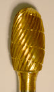 Buffalo Egg 1/2" TNT-Coated Dual Cut Regular Carbide Bur with 1/4" Shank