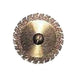 Keystone Cut Flex Coarse Diamond Disc, .014" x 22mm, Double-Sided, Ti-Coated, Double Pack
