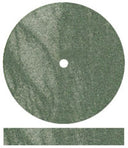 Dedeco Rubber Wheels Green Coarse Square Edge, Silicon Carbide, Standard for scratch Removal and Polish . thumbnail 2