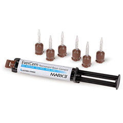 Cargus MARK3 EverCem Permanent Resin Cement, Universal Dual Cure, 8gm Automix Syringe + Mixing Tips