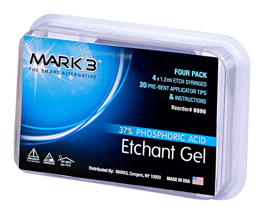 Cargus Etch Gel 37% Phosphoric Acid 4/pk 1.2ml syringes - MARK3