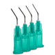 Pre-Bent Needle Tips, Green, 21 Gauge — 100/Bag