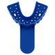 Dark Blue #4 Medium Lower Perforated Disposable Impression Tray — 12/Pack