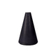 Dedeco Rubber Abrasive Cone - Tapered 1-1/2" X 1" - 1/4" Black Coarse S/C 1/Unit