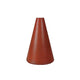 Dedeco Rubber Abrasive Cone - Tapered 1-1/2" X 1" - 1/4" Red Fine S/C 1/Unit
