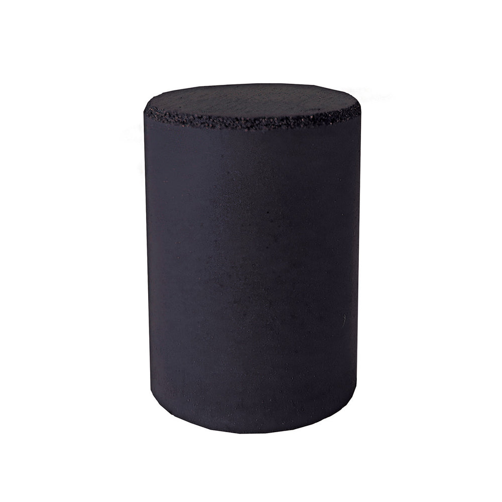 Dedeco Rubber Abrasive Cone - Cylinder 1" X 3/4" - Black Coarse S/C 1/Unit