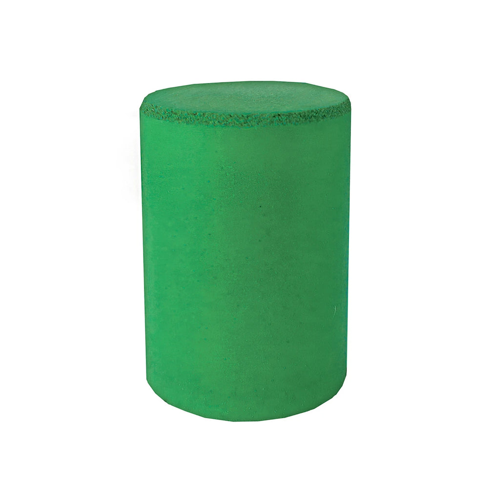 Dedeco Rubber Abrasive Cone - Cylinder 1" X 3/4" - Green Medium S/C 1/Unit