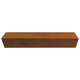 Dedeco Rubber ABRASIVE Block/Stick 6" X 1" X 1" - Brown Extra Coarse Aluminum Oxide 1/Unit