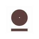 Dedeco Sunburst 7/8" X 1/8" Wheels Brown 36 Grit (Aluminum Oxide) 12/BX thumbnail 2