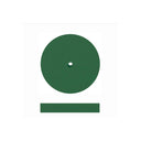 Dedeco Sunburst 7/8" X 1/8" Wheels Dark Green 50 Grit (Aluminum Oxide) 12/BX thumbnail 3