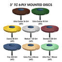 Dedeco Sunburst 3" EZ-Loc Blue 400 Grit (Aluminum Oxide) 10/BX thumbnail 4