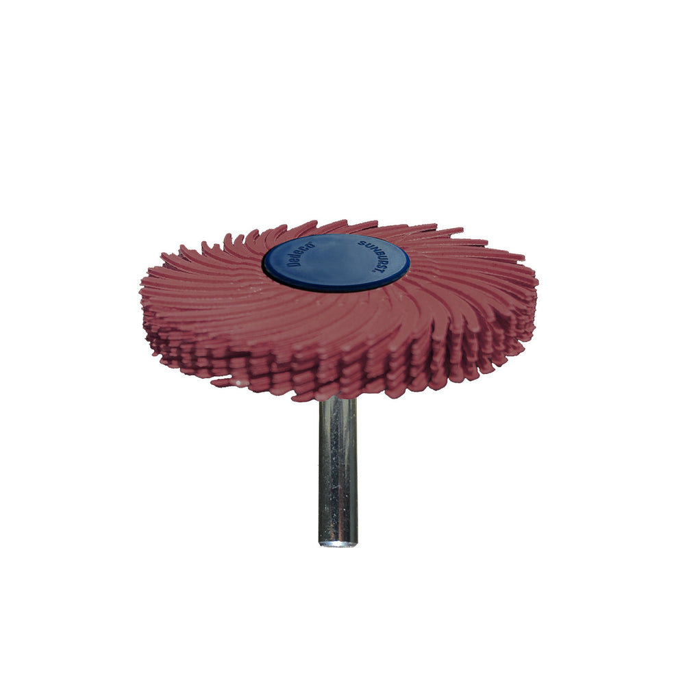 Dedeco Sunburst 2" TC 6-PLY Red 220 Grit (Aluminum Oxide) 1/4" 1/UNIT