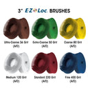 Dedeco Sunburst 3" TC 6-PLY Blue 400 Grit (Aluminum Oxide) 6MM 1/UNIT thumbnail 3