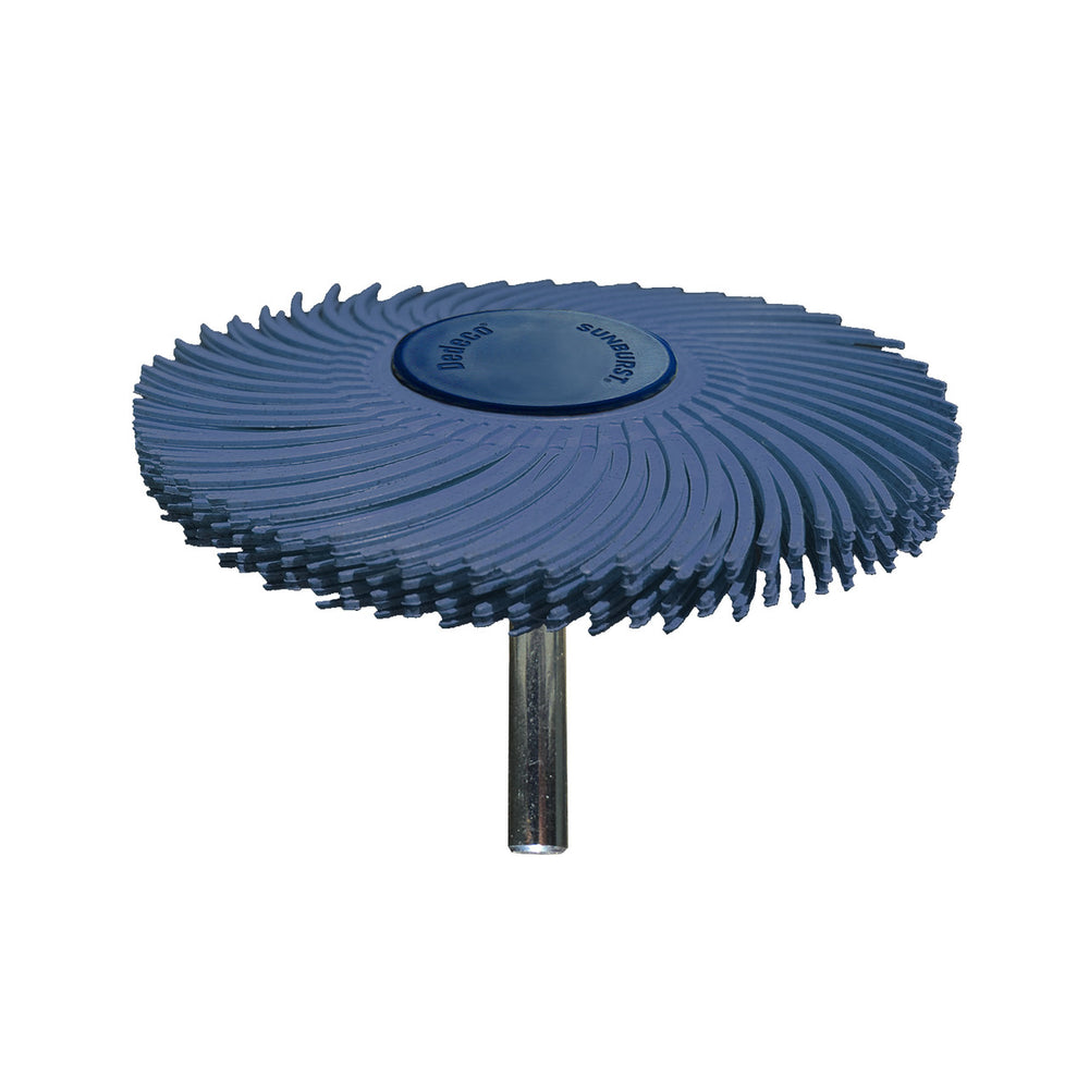 Dedeco Sunburst 3" TC 6-PLY Blue 400 Grit (Aluminum Oxide) 1/4" 1/UNIT