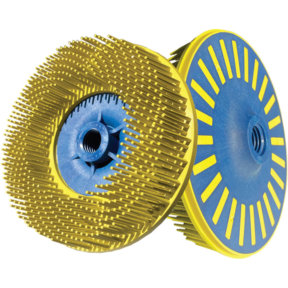 Dedeco Sunburst 4-1/2" EZ-Loc Yellow 80 Grit (Aluminum Oxide) M-14 5/BX