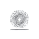 Dedeco Sunburst 3" TA Discs White 120 Grit (Aluminum Oxide) 10/BX thumbnail 2