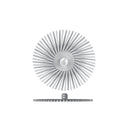 Dedeco Sunburst 3" TA EZ-Loc White 120 Grit (Aluminum Oxide) 10/BX thumbnail 1
