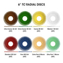 Dedeco SUNBURST 6" X 1/2" TC RED 220 GRIT (A/O) 1/UNIT thumbnail 4