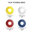 Dedeco SUNBURST 7-5/8" X 1" TC RED 220 GRIT (A/O) 1/UNIT thumbnail 4