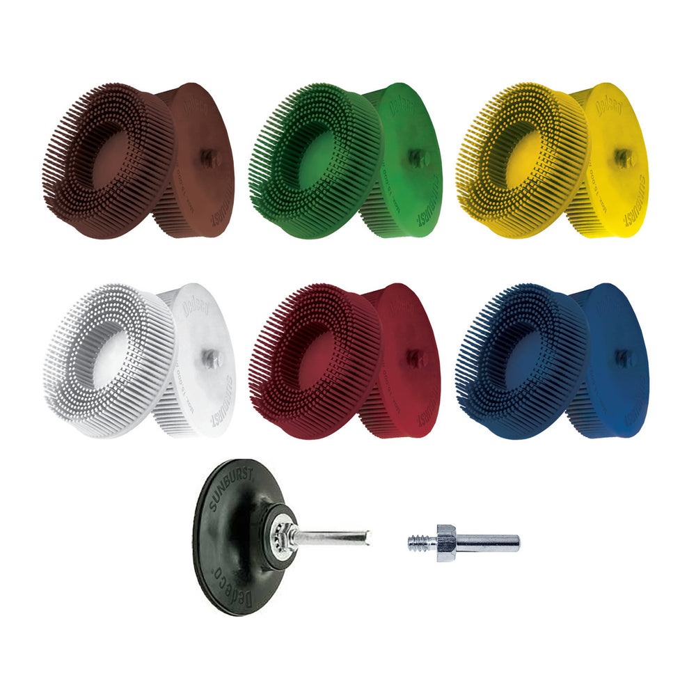 Dedeco SUNBURST 3" EZLOC ASSORTMENT W/BACK-UP PAD 7/KIT