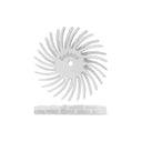 Dedeco SUNBURST 7/8" TC DUAL DISCS WHITE 120 GRIT (A/O) 48/BX thumbnail 2