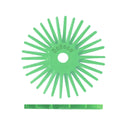 Dedeco Sunburst 1" TS Discs Lt. Green 1 Micron (Aluminum Oxide) 12/BX thumbnail 3