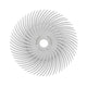 Dedeco Sunburst 4" TC Discs White 120 Grit (Aluminum Oxide) 12/BX