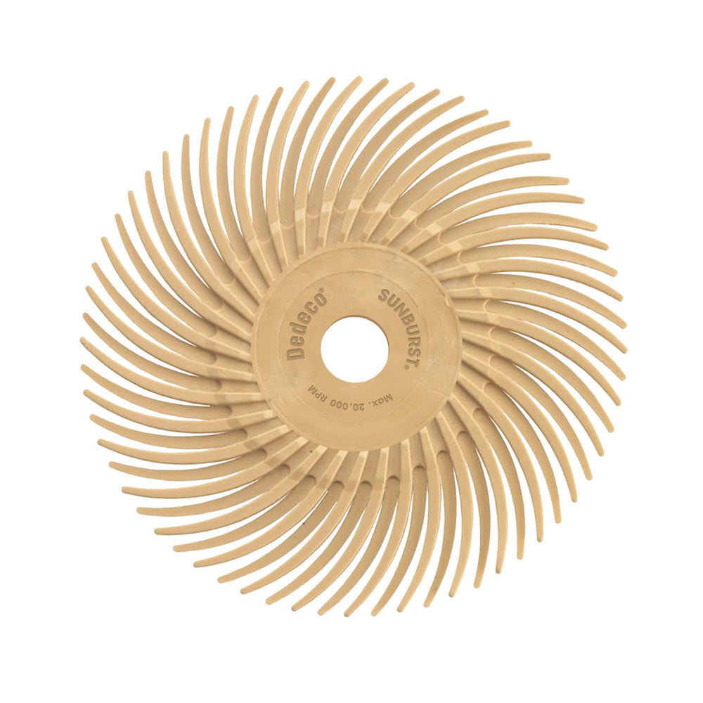 Dedeco Sunburst 4" TC Discs Peach 6 Micron (Aluminum Oxide) 12/BX