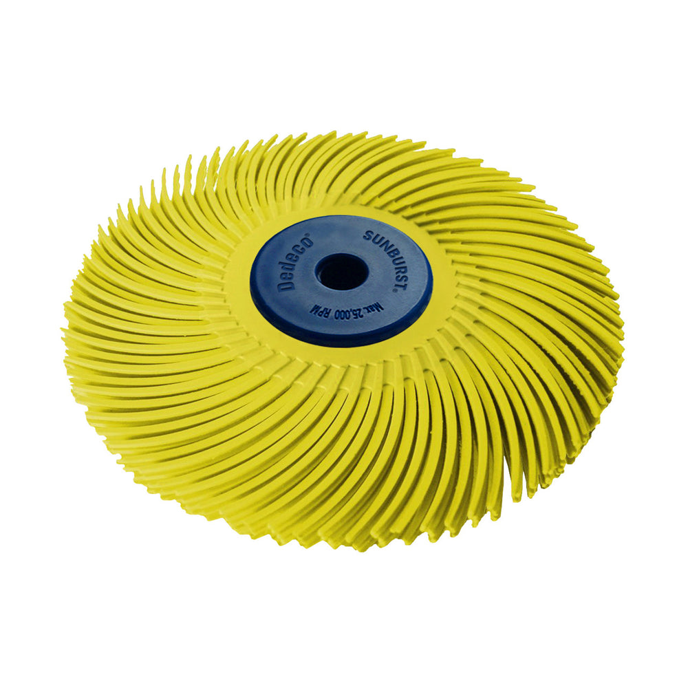Dedeco Sunburst 4" X 1/2" TC Yellow 80 Grit (Aluminum Oxide) 1/UNIT
