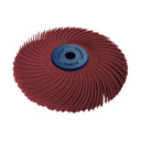 Dedeco Sunburst 4" X 1/2" TC Red 220 Grit (Aluminum Oxide) 1/UNIT thumbnail 1
