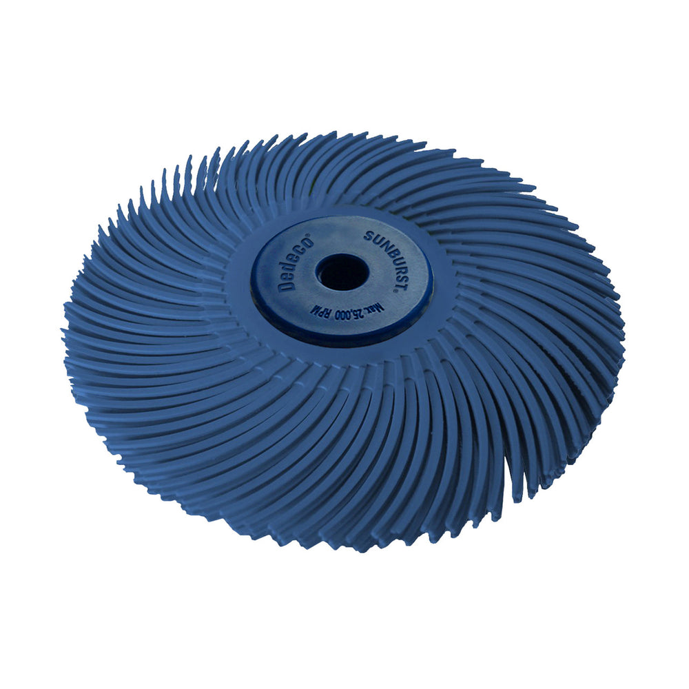 Dedeco Sunburst 4" X 1/2" TC Blue 400 Grit (Aluminum Oxide) 1/UNIT