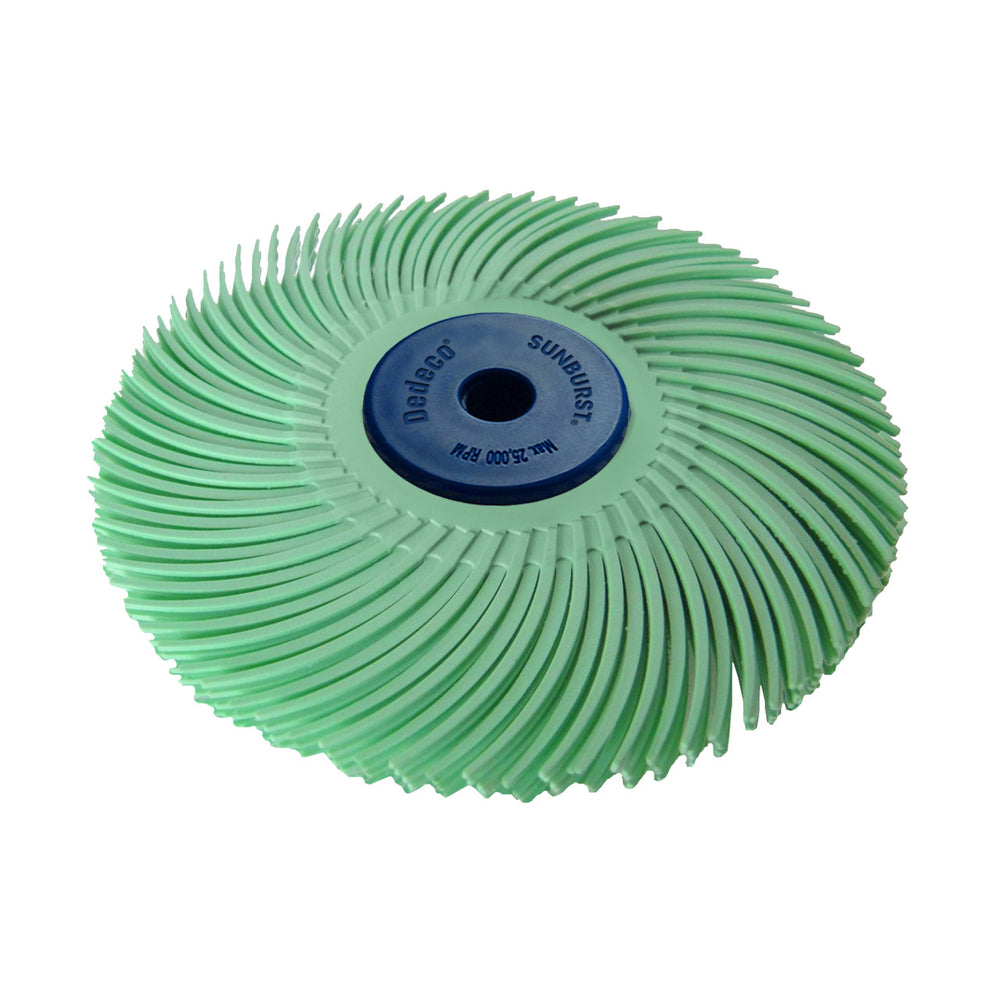 Dedeco Sunburst 4" X 1/2" TC Lt. Green 1 Micron (Aluminum Oxide) 1/UNIT