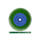 Dedeco Sunburst 6" X 1/2" TC Dark Green 50 Grit (Aluminum Oxide) 1/UNIT