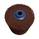 Dedeco Sunburst 4" X 4" TC Brushes Brown 36 Grit (A/O) M-14 1/Unit