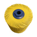 Dedeco Sunburst 4" X 4" TC Brushes Yellow 80 Grit (A/O) M-14 1/Unit thumbnail 1