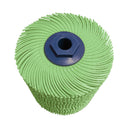 Dedeco Sunburst 4" X 4" TC Brushes Light Green 1 Micron (A/O) 5/8"-11 1/Unit thumbnail 3