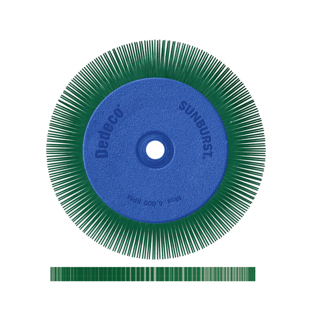 Dedeco Sunburst 6" X 1/2" TS Dark Green 50 Grit (A/O) 1/Unit