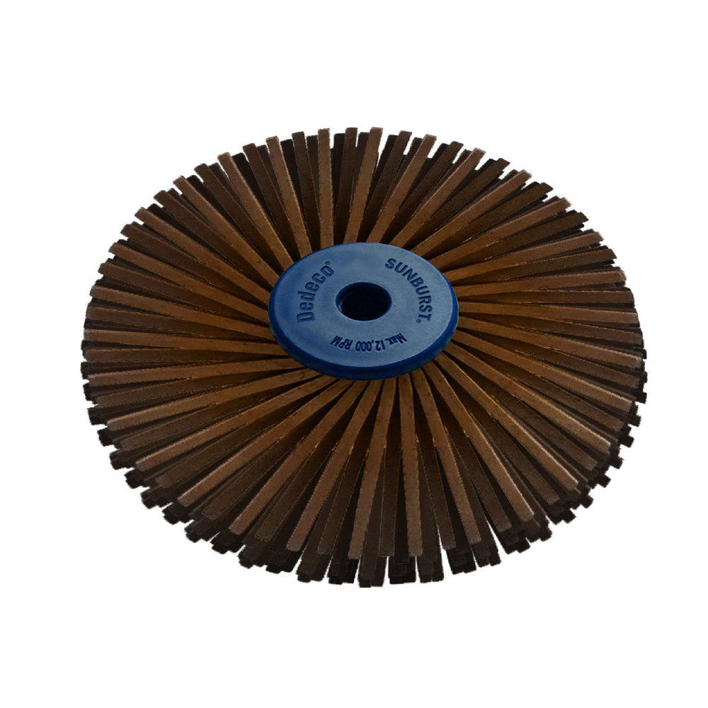 Dedeco Sunburst 4" X 1/2" TA Brown 36 Grit (A/O) 1/Unit