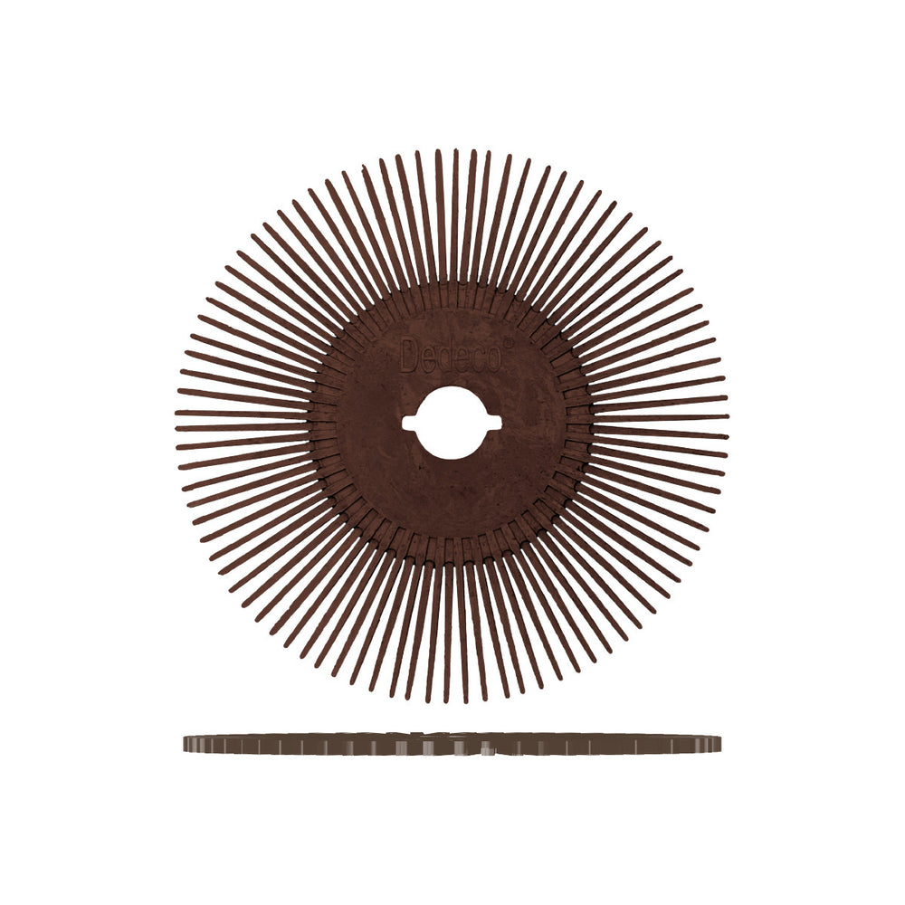 Dedeco Sunburst 3" TS Discs Brown 36 Grit (A/O) 50/BX
