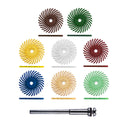 Dedeco Sunburst 1" TS 6-PLY Peach 6 Micron (Aluminum Oxide) 1/8" 5/BX thumbnail 2