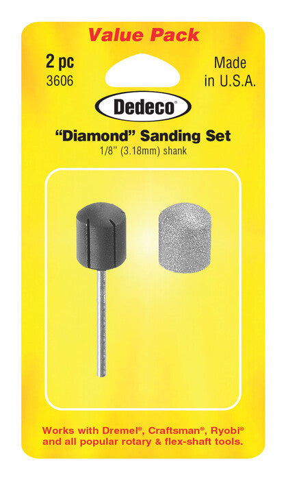 Dedeco Diamond Dome/Mandrel 1/8" 2/KIT
