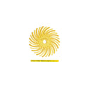 Dedeco Sunburst 9/16" TC Discs Yellow 80 Grit (Aluminum Oxide) 48/BX thumbnail 2